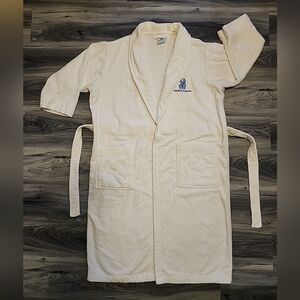 Vtg Ritz-Carlton Plush Bath Robe Heavy Terry Belted Unisex One Size Rope Trim